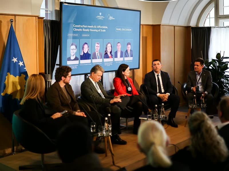 A panel at the House of Kosova in Davos