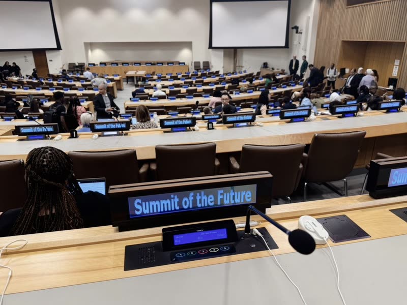 The Summit of the Future chamber at the United Nations